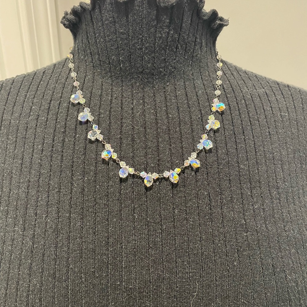 Aurora Borealis adjustable necklace